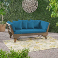 Christopher Knight Home Gary Patio Convertible Couch, Wooden Outdoor Daybed by ChristopherKnightHome