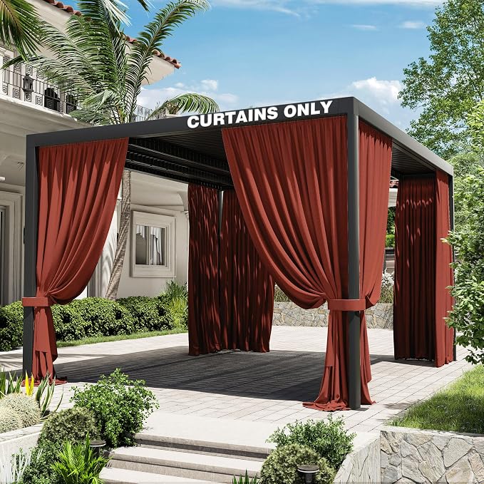 Gazebo Universal Replacement Privacy Curtain, 4-Panels Sidewall Curtains by WelcometoKimunukStore