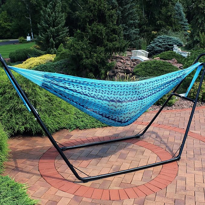 Sunnydaze Handwoven XXL Thick Cord Mayan Double Hammock - Image 9