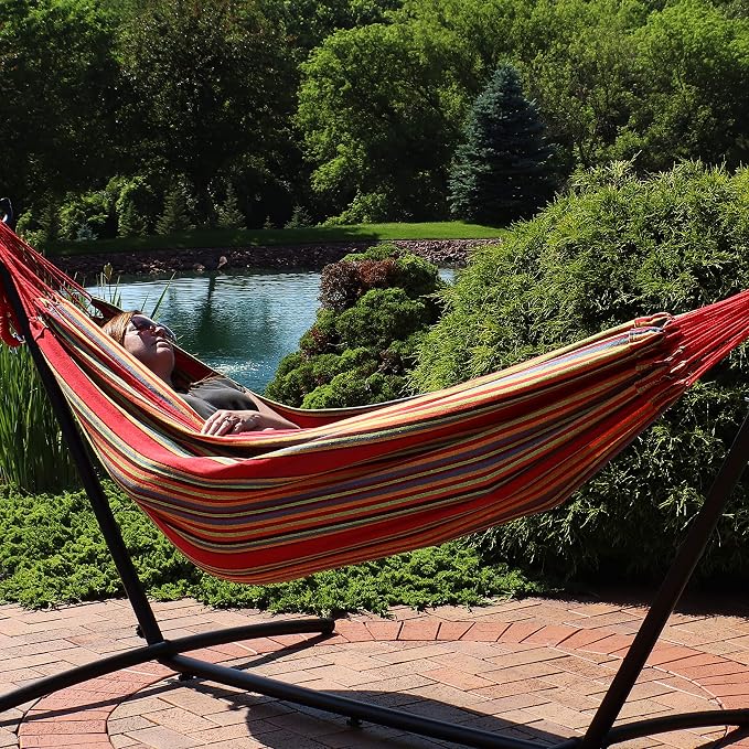 Sunnydaze Double Brazilian Cotton Hammock - Image 4
