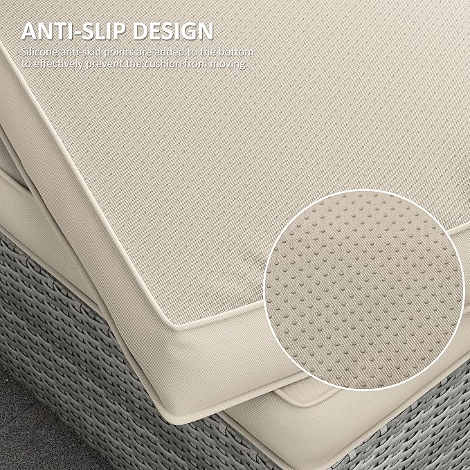 14 Pcs Outdoor Cushion Covers Patio Cushion Slipcovers Replacement Splash Proof - Image 3
