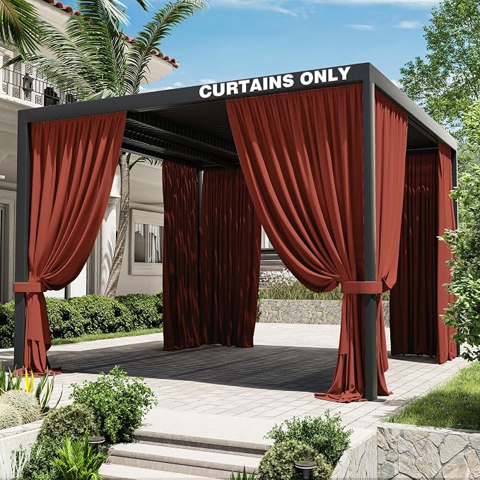 Gazebo Universal Replacement Privacy Curtain, 4-Panels Sidewall Curtains by WelcometoKimunukStore