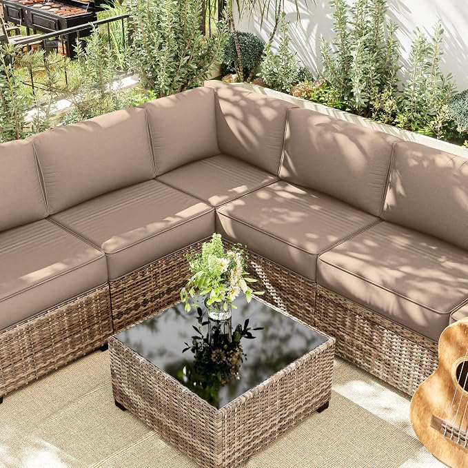 14 Pcs Outdoor Cushion Slipcovers Outdoor Patio Cushion Covers Replacement - Image 6