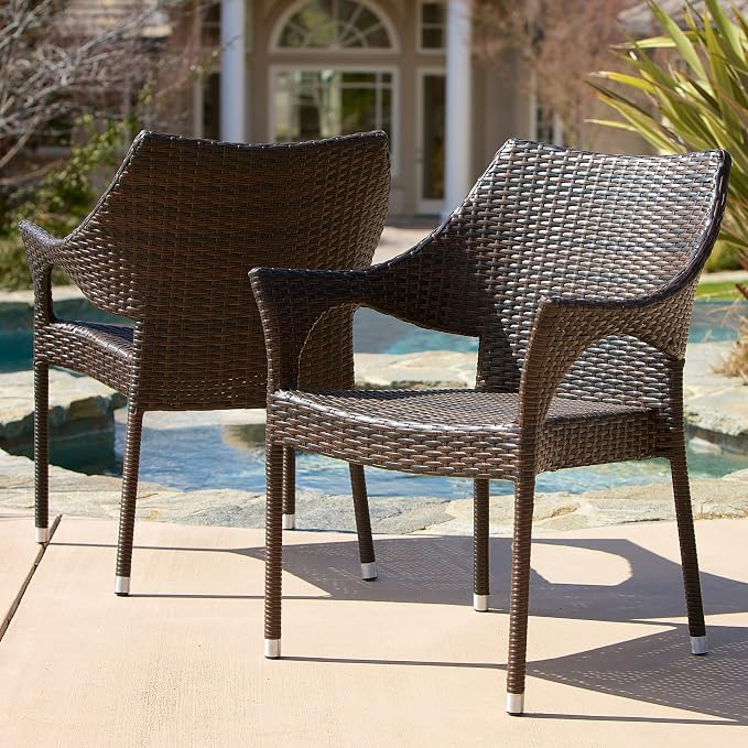 Christopher Knight Home Lorelai Outdoor Wicker Dining Set - Image 2