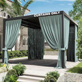 Gazebo Universal Replacement Privacy Curtain, 4-Panels Sidewall Curtains by WelcometoKimunukStore