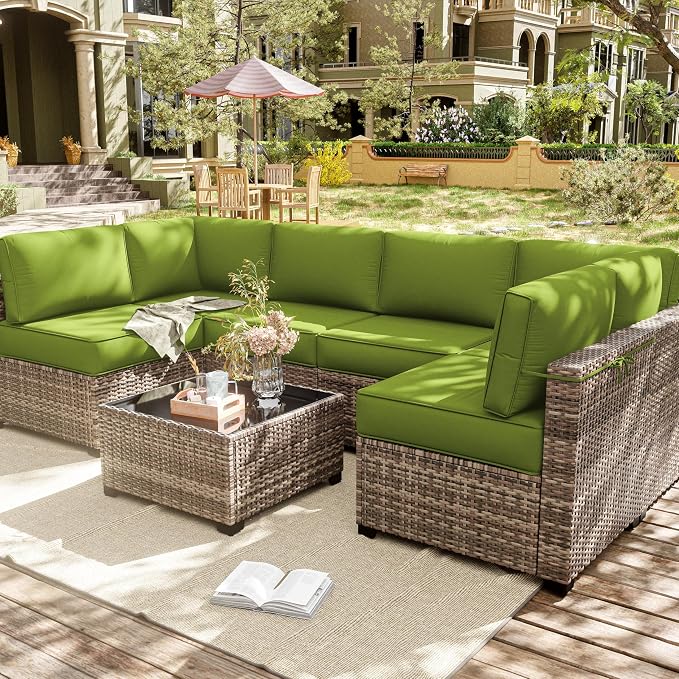 14 Pcs Outdoor Cushion Slipcovers Outdoor Patio Cushion Covers Replacement - Image 7