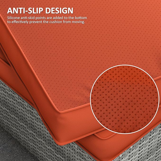 14 Pcs Outdoor Cushion Covers Patio Cushion Slipcovers Replacement Splash Proof - Image 3