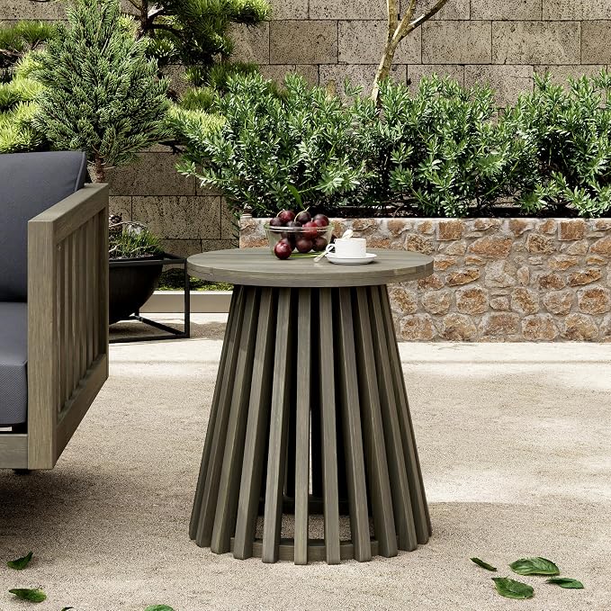 Christopher Knight Home Taki Acacia Wood Patio Coffee Table, Round Table by ChristopherKnightHome