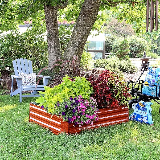 Sunnydaze 11.75" H Raised Metal Garden Bed - Image 7