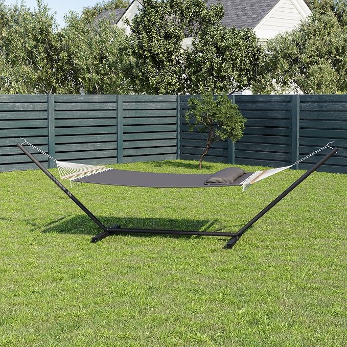 GarveeLife 57" 2 Person Outdoor Hammock, Widening Design Cotton Hammock - Image 2