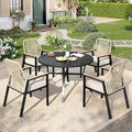 5 Pieces Round Outdoor Dining Set by MIXPATIO