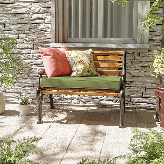 Premium Outdoor Bench Cushions for Patio Furniture 3.5inches Memory Foam Bench - Image 2