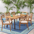 Christopher Knight Home Justin Outdoor 7 Piece Acacia Wood Dining Set, Teak by ChristopherKnightHome