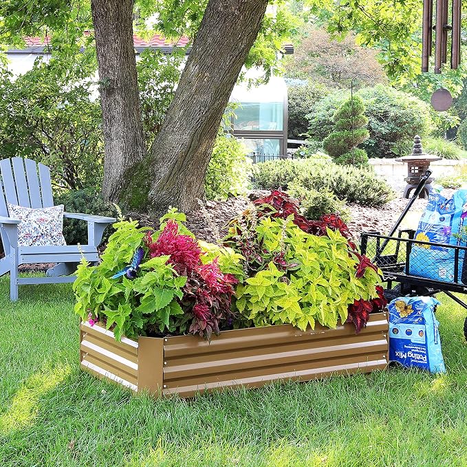 Sunnydaze 11.75" H Raised Metal Garden Bed - Image 7