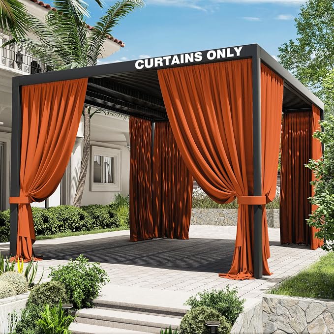 Gazebo Universal Replacement Privacy Curtain, 4-Panels Sidewall Curtains by WelcometoKimunukStore