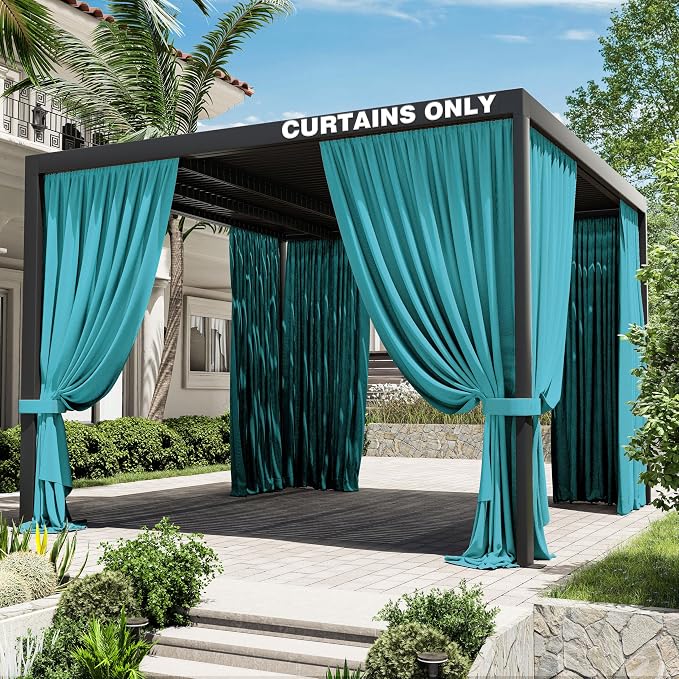Gazebo Universal Replacement Privacy Curtain, 4-Panels Sidewall Curtains by WelcometoKimunukStore