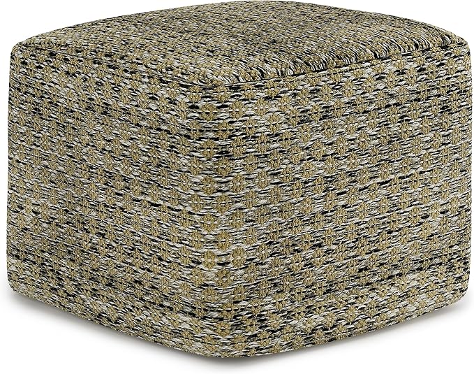 SIMPLIHOME Janelle Square Pouf by SimpliHome