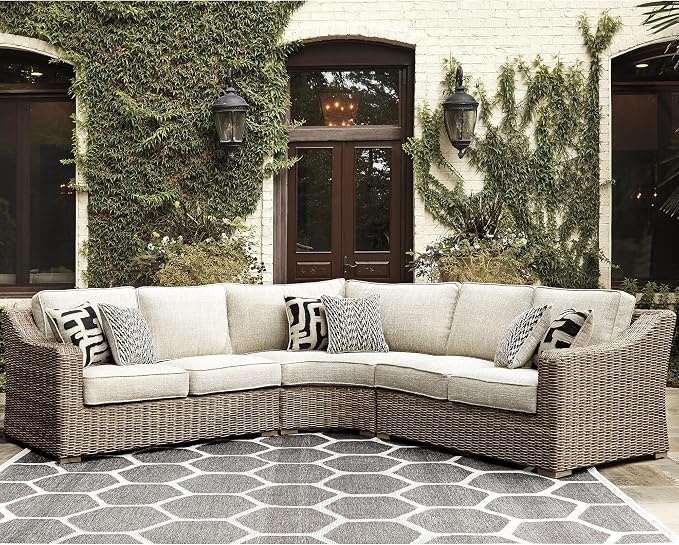 Signature Design by Ashley Beachcroft Costal Nuvella Weather Resistant Fabric - Image 2