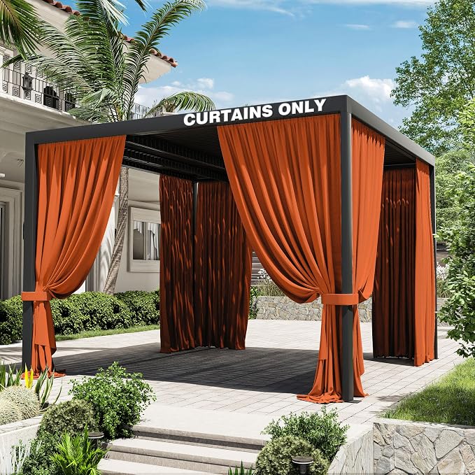 Gazebo Universal Replacement Privacy Curtain, 4-Panels Sidewall Curtains by WelcometoKimunukStore