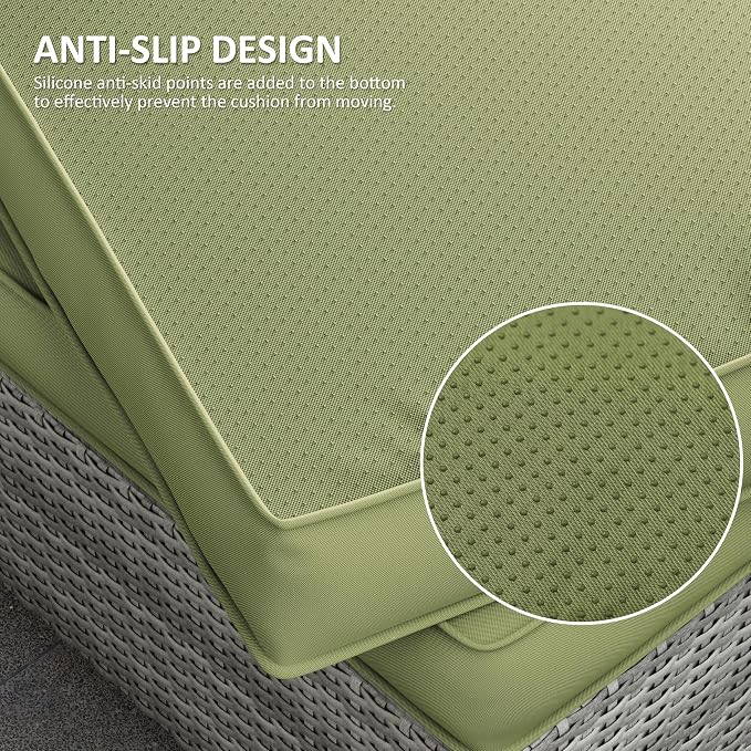 14 Pcs Outdoor Cushion Covers Patio Cushion Slipcovers Replacement Splash Proof - Image 3