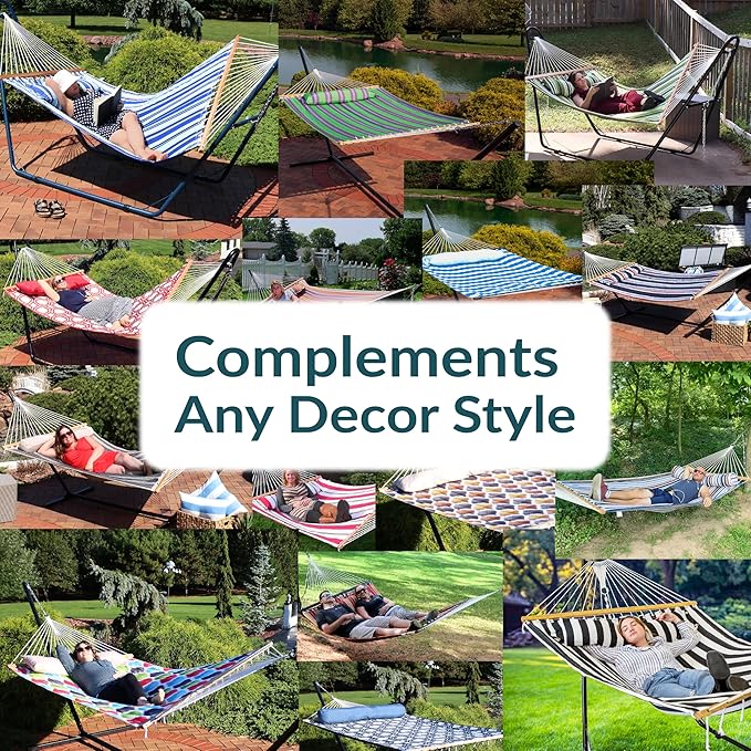 Sunnydaze Quilted Outdoor Hammock - Image 6