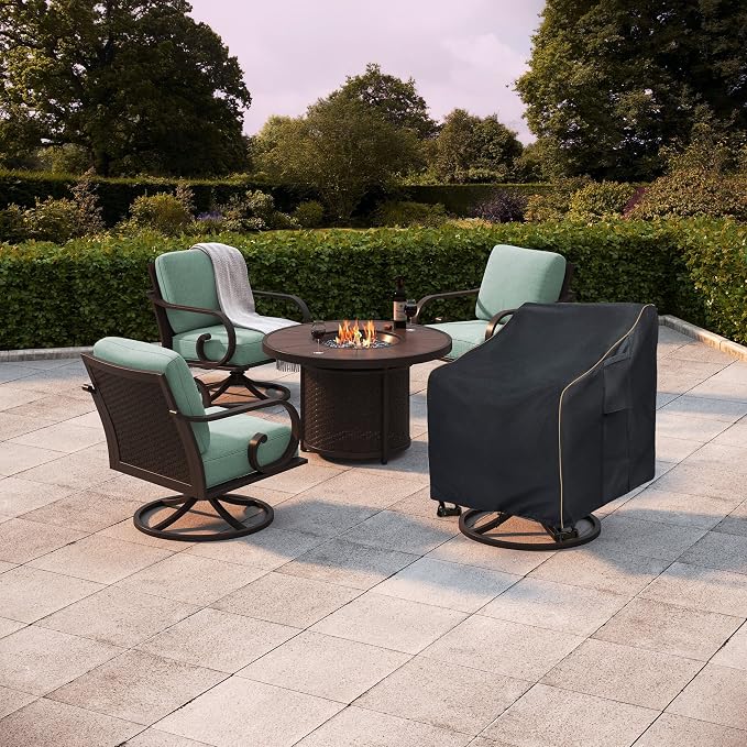 Outdoor Swivel Lounge Chair Cover 2 Pack, 100% Waterproof Heavy Duty Outdoor - Image 7