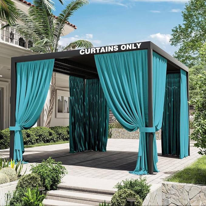 Gazebo Universal Replacement Privacy Curtain, 4-Panels Sidewall Curtains by WelcometoKimunukStore