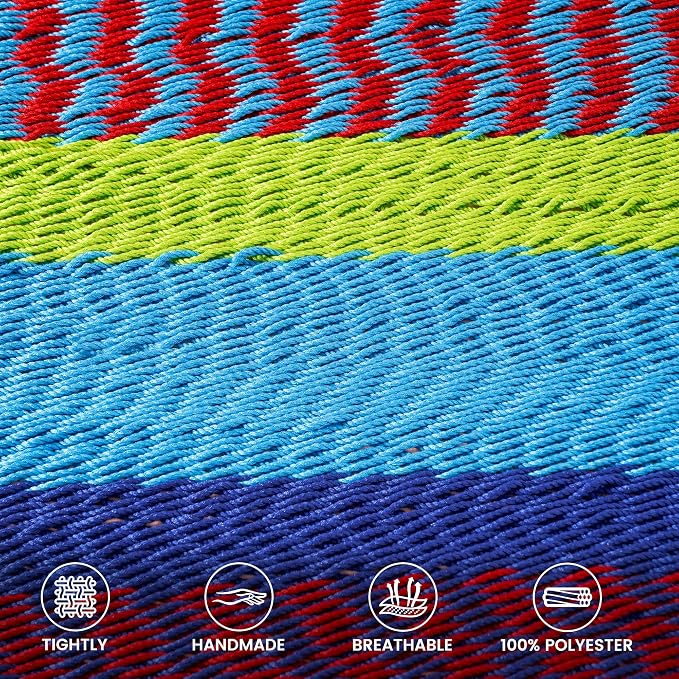 Lazy Daze Hammocks 10.5 FT Double 2 Person Caribbean Rope Hammock, Hand Woven - Image 3