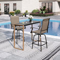 Sophia & William Outdoor Bar Set, Patio Bar Table and Chairs Set, Bar Height by SophiaWilliam