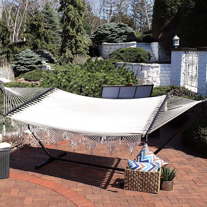 Sunnydaze Woven Double Hammock for Outside - Image 4