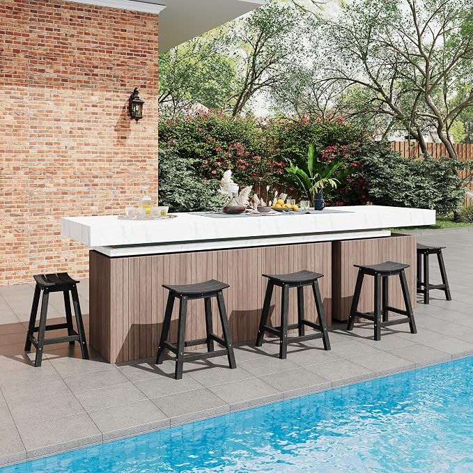 GarveeLife Weather Resistant Barstool Outside Stools - Image 2