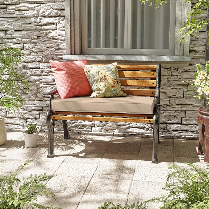 Premium Outdoor Bench Cushions for Patio Furniture 3.5inches Memory Foam Bench - Image 2