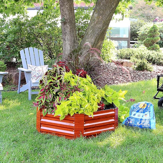 Sunnydaze 11.75" H Raised Metal Garden Bed - Image 7