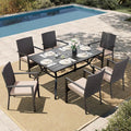 HERA'S HOUSE 7 Pieces Patio Dining Set by HERASHOUSE