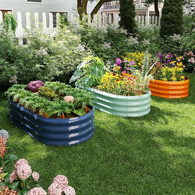Galvanized Metal Planter Raised Garden Bed Kit - Image 7