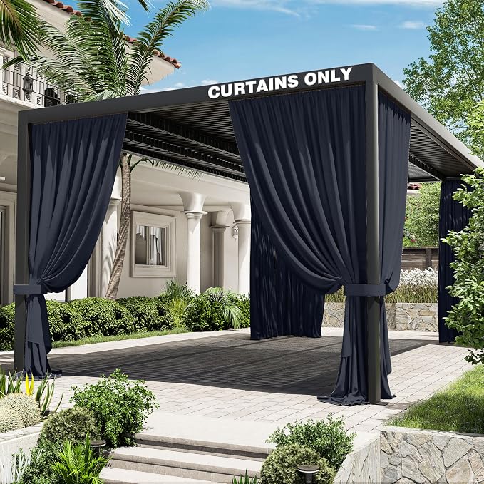 Gazebo Universal Replacement Privacy Curtain, 4-Panels Sidewall Curtains by WelcometoKimunukStore