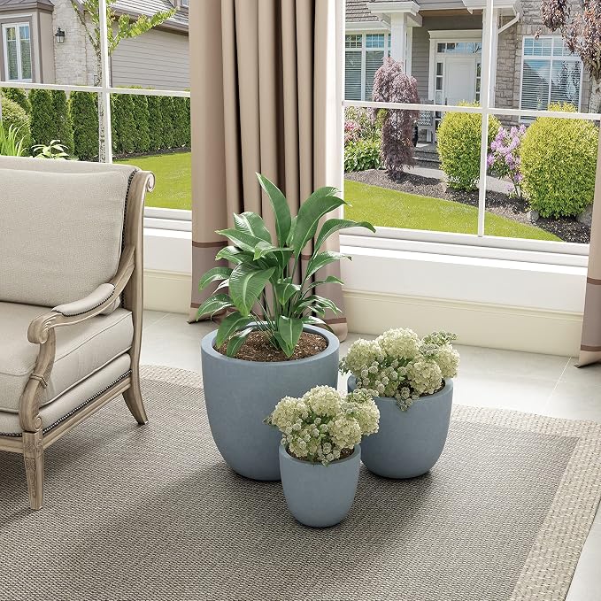 Kante 18", Outdoor Indoor Large Planter Pots - Image 4