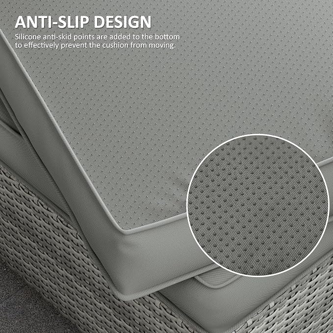 14 Pcs Outdoor Cushion Covers Patio Cushion Slipcovers Replacement Splash Proof - Image 3