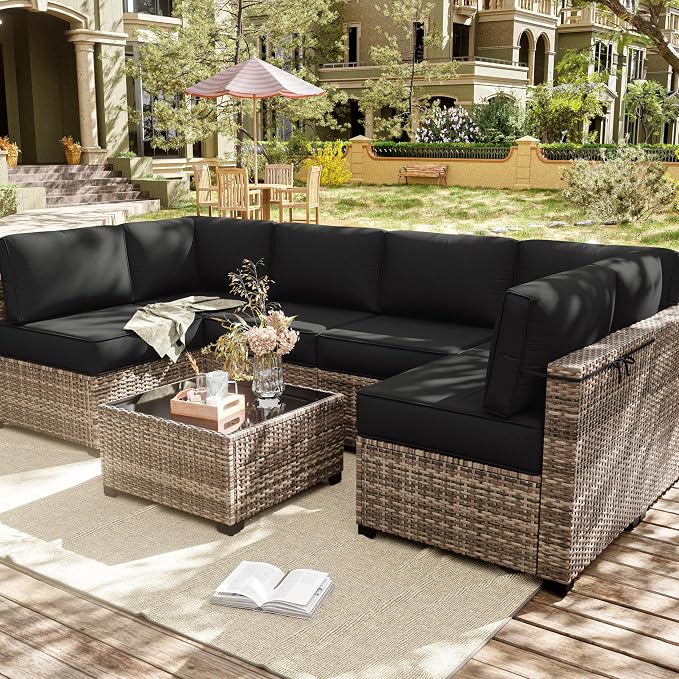 14 Pcs Outdoor Cushion Slipcovers Outdoor Patio Cushion Covers Replacement - Image 7