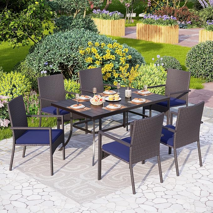 PHI VILLA 7 Piece Outdoor Dining Set - Image 8