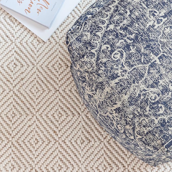 Anji Mountain 100% Handmade & Handcrafted Comfortable Home Décor Pouf Ottoman - Image 5