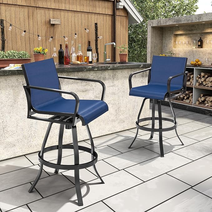 Crestlive Products Outdoor Swivel Bar Stools - Image 8