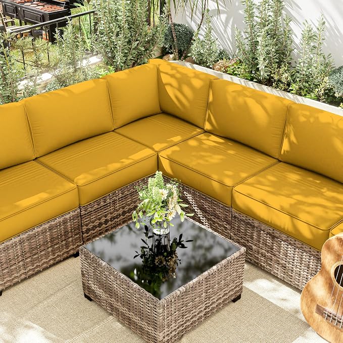 14 Pcs Outdoor Cushion Slipcovers Outdoor Patio Cushion Covers Replacement - Image 2