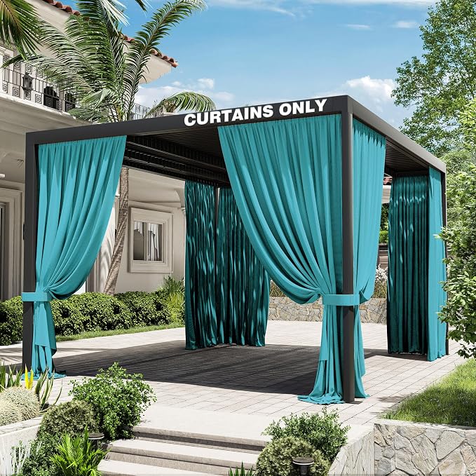 Gazebo Universal Replacement Privacy Curtain, 4-Panels Sidewall Curtains by WelcometoKimunukStore