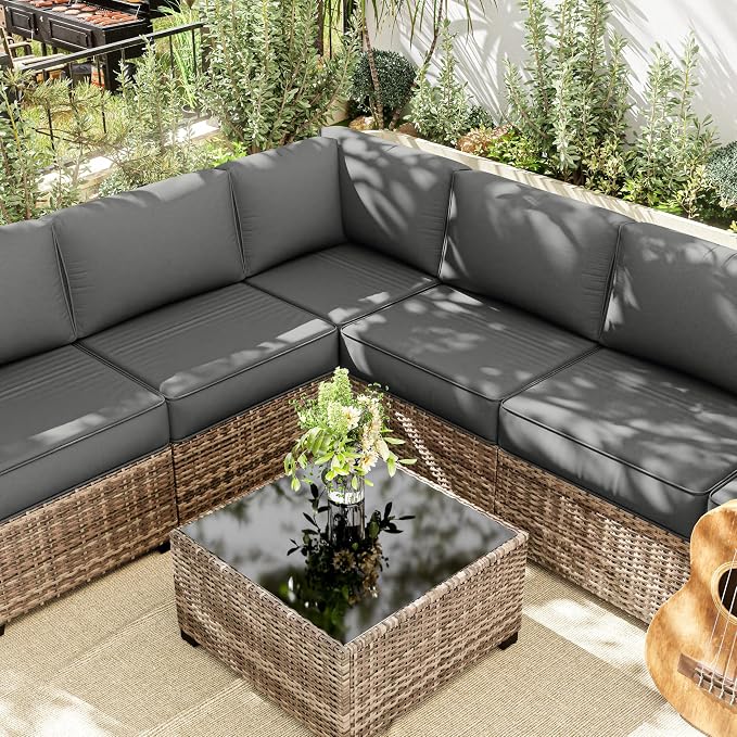 14 Pcs Outdoor Cushion Slipcovers Outdoor Patio Cushion Covers Replacement - Image 2