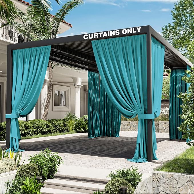 Gazebo Universal Replacement Privacy Curtain, 4-Panels Sidewall Curtains by WelcometoKimunukStore
