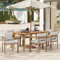 Christopher Knight Home Elko Acacia Wood Outdoor Dining Set by ChristopherKnightHome