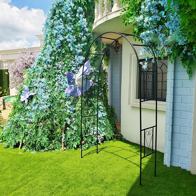 Iron Pergola Arbor Practical, Garden Arbor Arch, Metal Trellis Archway - Image 2