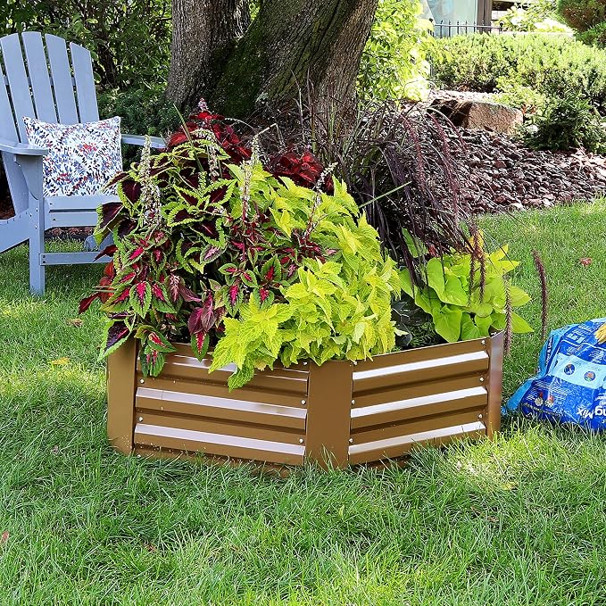 Sunnydaze 11.75" H Raised Metal Garden Bed - Image 7