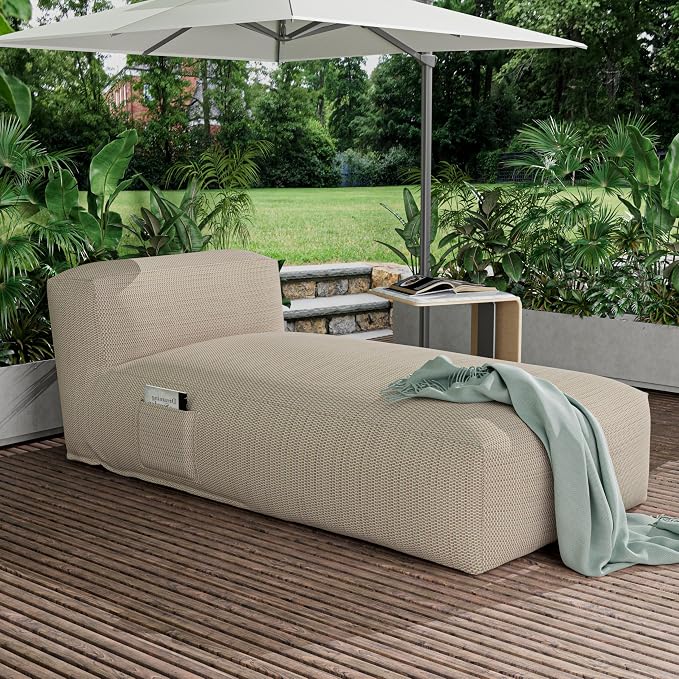 Outdoor Bean Bag Lounger Chair, Big Comfy Outdoor Daybed by SUNPEAK